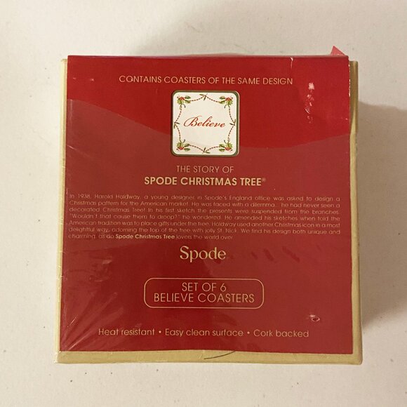 Spode Beleive Holiday Coasters - Picture 3 of 4